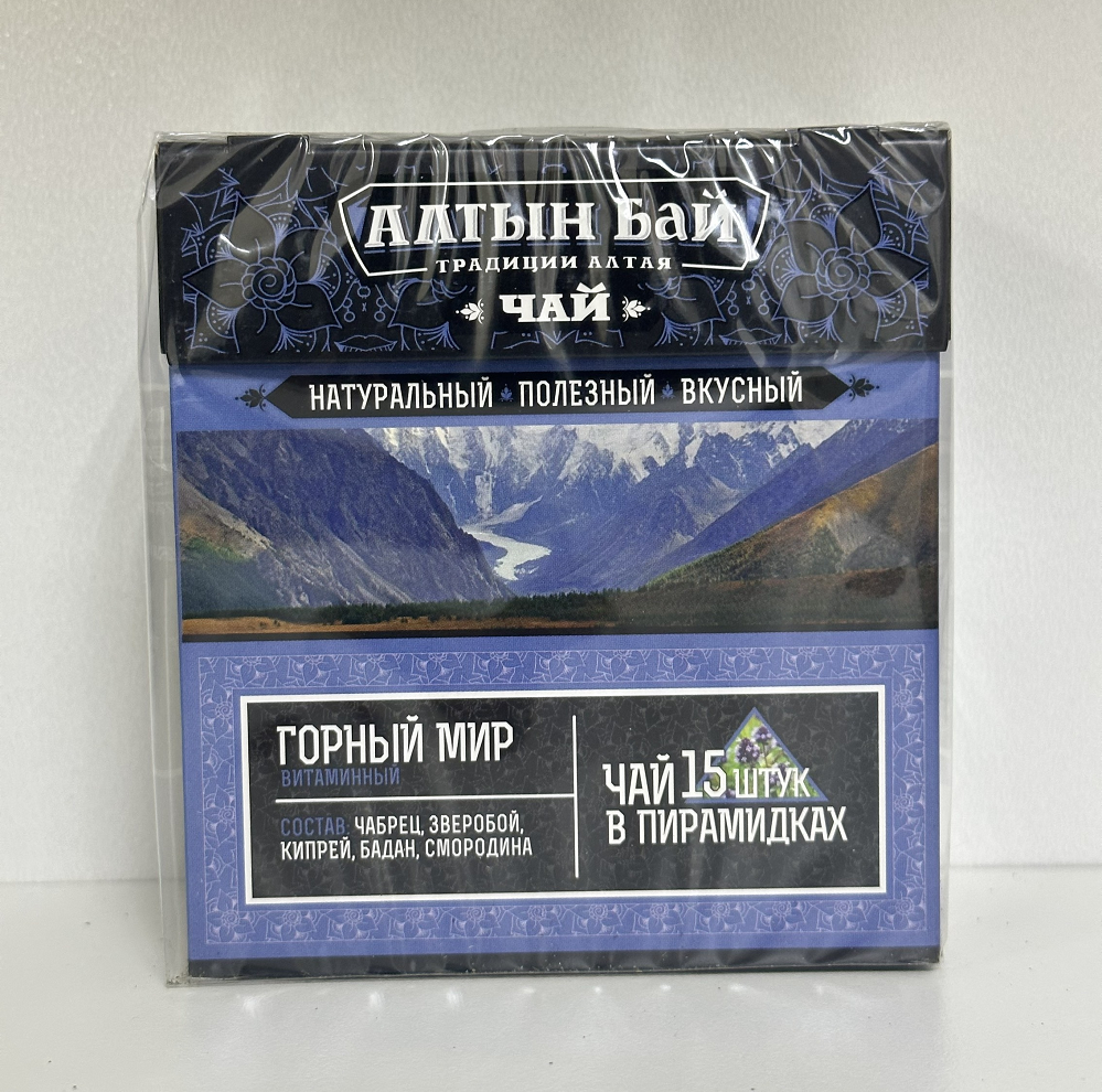 Чайный напиток “Горный мир” (витаминный), пирамидки, 15х2,5г, Алтын Бай купить в Воронеже